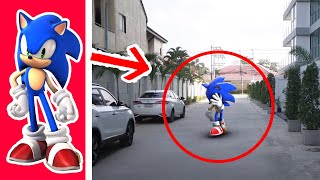 6 SONIC Captados en Camara en la Vida Real [upl. by Artimid]