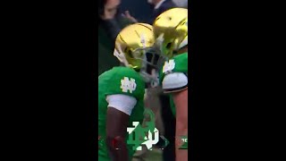 Love Touchdown Even at 7 GoIrish shorts [upl. by Nitsud]