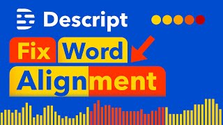 3 Ways to Fix Word Alignment in Descript [upl. by Ingamar]