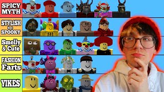 Roblox Myth Fashion Tier List [upl. by Anilak]