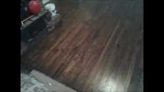 Red Oak Stained Jacobean after  Hardwood Floor Refinishing Charlotte NC [upl. by Souza]