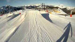 Snowboard GoPro Jumps Kickerline Avoriazmp4 [upl. by Hars413]