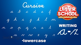 Learn Cursive Handwriting with Cursive Writing LetterSchool  LOWERCASE ABC [upl. by Marla934]