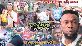 JOHN OMOREGIE A K A ITUUA ONE ALASKA BOY EMWOMON LIVE ON STAGE LATEST BENIN MUSIC 2023 [upl. by Serafina]