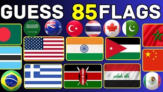 🤔Guess The 85 Flags🚩 By Gk Pear  flag 🌍🚩🎉 [upl. by Jemina]