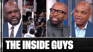 Inside the NBA Reacts to OKCSAS First Half 🗣️  NBA on TNT [upl. by Elorac]