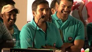 Santhanam shares his working experience with power star  Kanna Laddu Thinna Aasaiya  Audio Launch [upl. by Salba]