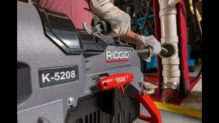 How To Use the RIDGID® K5208 Sectional Drain Cleaner [upl. by Esirehc]