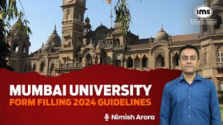 Mumbai University 2024 Form Filling Guidelines  FY Degree Admissions 2024  Nimish Arora [upl. by Tomas612]