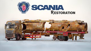 Full Destroyed Scania Oil Tanker Truck Restoration [upl. by Ennaimaj592]