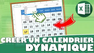 Comment créer un calendrier sur Excel [upl. by Parthenia]