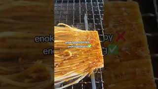 enoki goreng krispy ❌️enoki panggang✅️ videomasak food masakasik masakmasakananak videomakanan [upl. by Eppes]