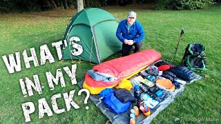 How I fit all my backpacking  wild camping gear into my osprey exos 48 backpack [upl. by Solnit180]