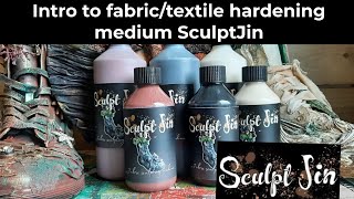 An introduction to the textilefabric hardening medium SculptJin [upl. by Ahsenyt667]