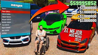 Como DESCARGAR e INSTALAR el MEJOR MOD MENU de MENYOO para GTA 5 en PC 2022 ÚLTIMA VERSION [upl. by Kleiman464]