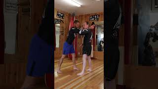 Elbow strike from the clinchkickboxing mma boxing boxingtraining muaythai martialarts combat [upl. by Tatia864]