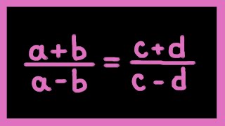 Componendo and Dividendo Proof  ababcdcd [upl. by Nohsram]