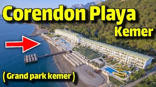 Corendon Playa Kemer HOTEL  Grand park kemer  Inside Corendon Playa Kemer Hotel Exclusive Tour [upl. by Nnylyt]