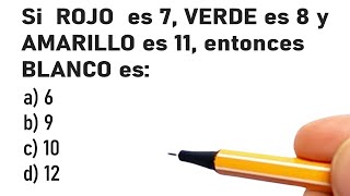 5 PREGUNTAS DE RAZONAMIENTO LÓGICO  Nivel 1  Profesor Bruno Colmenares [upl. by Tristis]