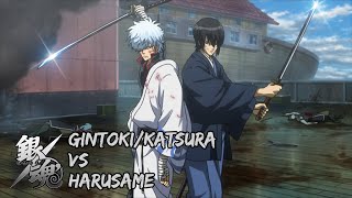 Best Fights Gintama  GintokiKatsura vs Harusame [upl. by Ecneitap]