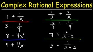 Simplifying Complex Rational Expressions [upl. by Ahtiekal]