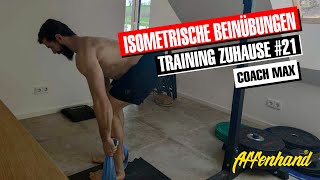 Training Zuhause  Isometrische Übungen für Beinkraft  Coach Max Keller [upl. by Ymmij]