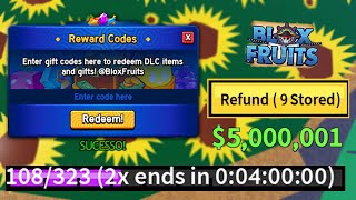 NOVO CÓDIGO 31 CÓDIGOS DE 2X XP BELI E RESET NO BLOX FRUITS 2024  blox fruit codes [upl. by Avi912]