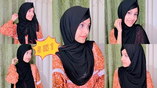 5 EASY HIJAB STYLESTUTORIAL  Noshin Nower [upl. by Ramilahs488]