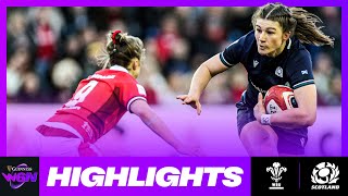 HIGHLIGHTS  WALES V SCOTLAND  2024 GUINNESS WOMEN’S SIX NATIONS RUGBY [upl. by Nebeur]