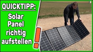 TIPP Solar Panel aufstellen  ganz einfach ☀️ Solar Tasche  Wattstunde Sunfolder 340W [upl. by Nwahsek]