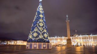 Saint Petersburg Russia Christmas time 4k [upl. by Quartana176]