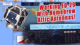 Working the Amateur Radio Satellite FO29 with homebrew antennas [upl. by Mayfield]