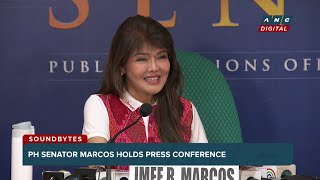 Fund raising for P1T impeachment Sen Imee addresses VP Sara ouster plots rumors  ANC [upl. by Oflodor]