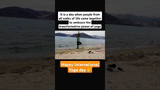 International Yoga day internationalyogaday2024 yoga shortsfeed ytshorts [upl. by Nilyad]