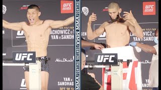 Khamzat Chimaev vs Li Jingliang Weighin Video  UFC 267  MMA Fighting [upl. by Atiuqan796]