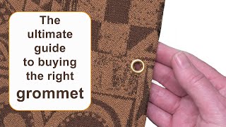 Grommet eyelet sizing tips for book covers and junk journals [upl. by Pincus]