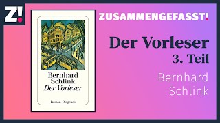 Der Vorleser Teil 3  Bernhard Schlink  Der Roman auf Deutsch Zusammengefasst [upl. by Yatnuahc]