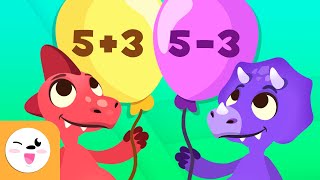 Addition and Subtraction with Dinosaurs  Math for Kids  Math Operations [upl. by Hara]