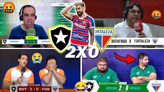 🤣🤣REAÇÕES DO FORTALEZA REVOLTADOS COM A PERCA DA LIDERANÇA E TRISTEZA TOTAL  BOTAFOGO 2X0 FORTALEZA [upl. by Nnaed]