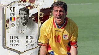 90 WORLD CUP ICON HAGI PLAYER REVIEW FIFA 23 [upl. by Woothen]