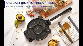 ARC Cast Iron Tortilla Press [upl. by Ahsimik]