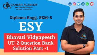 Diploma 3rd Year  Bharati ESY UT 2 Question Bank Solution Part1  Ganesh Sir [upl. by Phip]