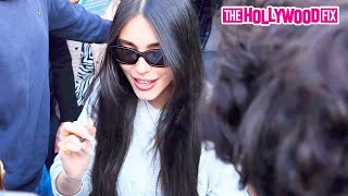 Madison Beer Signs Autographs For Fans While Leaving Lunch With Her Parents In Paris France [upl. by Hovey]