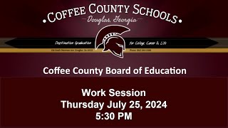 CCBOE Work Session 7 25 2024 [upl. by Hceicjow]