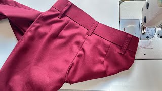 pant stitching l gents pant stitching  mens pant stitching  how to sewa a trouser [upl. by Margarita497]