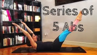 Pilates Ab workout Series of 5 Abdominal Exercises [upl. by Anitsuga200]