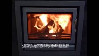 Stovax Riva 66 Inset Woodburning Stove with Defra Approved Smoke Control Kit Under Fire [upl. by Abercromby752]