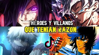 🔥FRASES DE HÉROES Y VILLANOS DEL ANIME QUE TENÍAN TODA LA RAZÓN [upl. by Terryl]