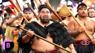 Māori Warriors Lead Thousands in New Zealand Protest [upl. by Haroppizt]