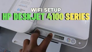 How to SetupConnect HP Deskjet 4100 Series To WIFI With Phone and Computer [upl. by Ysdnyl]